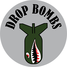 DROP BOMBS KNOB DECAL - Prairie Sticks Bat Company