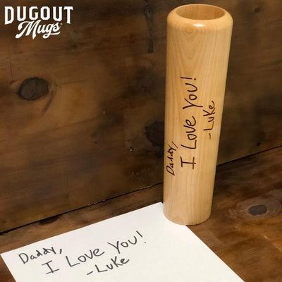 Handwritten Dugout Mug® | Baseball Bat Mug